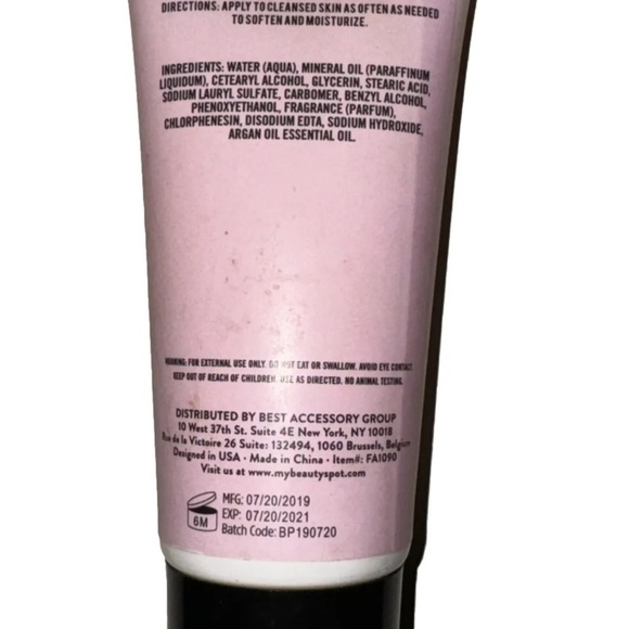 Argan Oil Premium Body Lotion 3.3 Fl Oz Scented Moisturizing Cream No. 6 OPENED - Picture 2 of 6